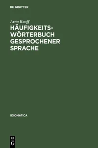 Häufigkeitswörterbuch gesprochener Sprache_cover