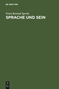 Sprache und Sein_cover