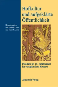 Hofkultur und aufgeklärte Öffentlichkeit_cover