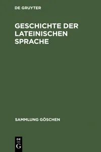 Geschichte der lateinischen Sprache_cover