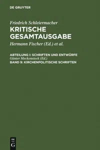 Kirchenpolitische Schriften_cover