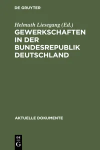 Gewerkschaften in der Bundesrepublik Deutschland_cover