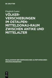 Völkerverschiebungen im Ostalpen-Mitteldonau-Raum zwischen Antike und Mittelalter_cover