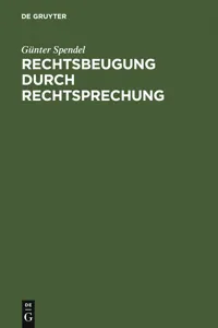 Rechtsbeugung durch Rechtsprechung_cover