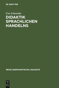 Didaktik sprachlichen Handelns_cover