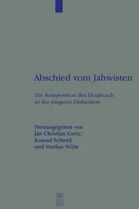 Abschied vom Jahwisten_cover