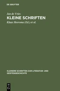 Kleine Schriften_cover