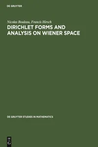 Dirichlet Forms and Analysis on Wiener Space_cover