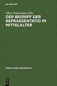 Der Begriff der repraesentatio im Mittelalter_cover