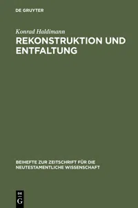 Rekonstruktion und Entfaltung_cover