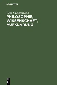 Philosophie, Wissenschaft, Aufklärung_cover