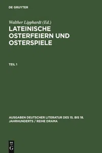 Lateinische Osterfeiern und Osterspiele I_cover