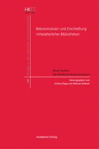 Rekonstruktion und Erschließung mittelalterlicher Bibliotheken_cover