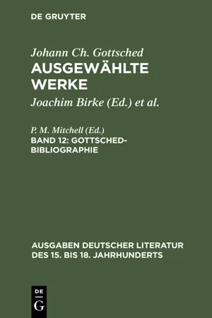 Gottsched-Bibliographie