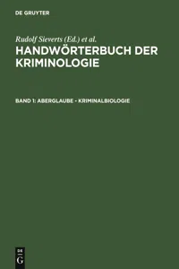 Aberglaube - Kriminalbiologie_cover