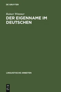 Der Eigenname im Deutschen_cover