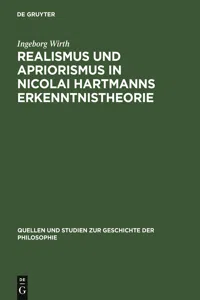 Realismus und Apriorismus in Nicolai Hartmanns Erkenntnistheorie_cover