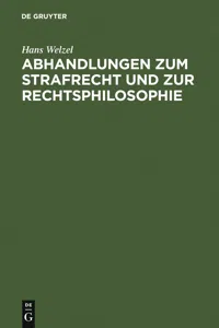 Abhandlungen zum Strafrecht und zur Rechtsphilosophie_cover