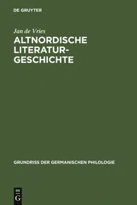 Altnordische Literaturgeschichte_cover