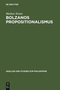 Bolzanos Propositionalismus_cover