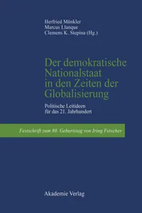 Der demokratische Nationalstaat in den Zeiten der Globalisierung_cover