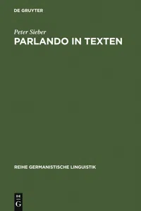 Parlando in Texten_cover