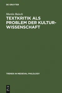 Textkritik als Problem der Kulturwissenschaft_cover