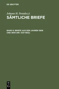 Briefe aus den Jahren 1808 und 1809_cover