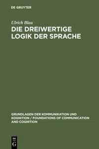 Die dreiwertige Logik der Sprache_cover