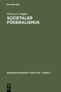 Sozietaler Föderalismus_cover