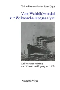 Vom Weltbildwandel zur Weltanschauungsanalyse_cover