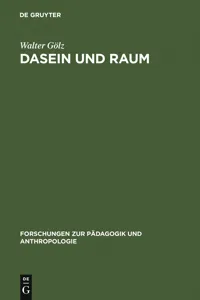 Dasein und Raum_cover