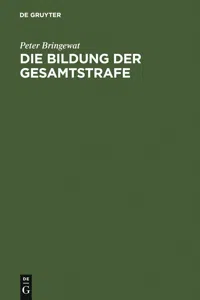 Die Bildung der Gesamtstrafe_cover