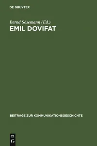 Emil Dovifat_cover