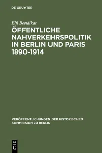 Öffentliche Nahverkehrspolitik in Berlin und Paris 1890-1914_cover