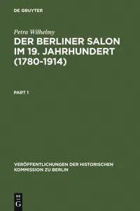 Der Berliner Salon im 19. Jahrhundert_cover