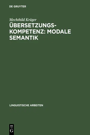 Übersetzungskompetenz: modale Semantik