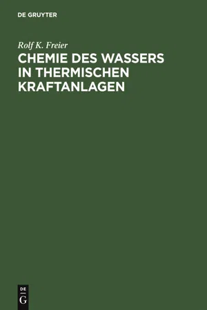 Chemie des Wassers in Thermischen Kraftanlagen