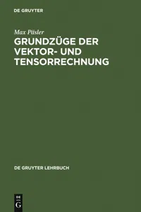 Grundzüge der Vektor- und Tensorrechnung_cover