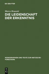 Die Leidenschaft der Erkenntnis_cover