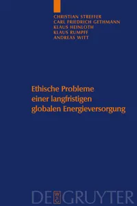 Ethische Probleme einer langfristigen globalen Energieversorgung_cover