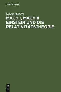 Mach I, Mach II, Einstein und die Relativitätstheorie_cover