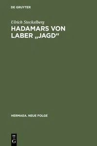 Hadamars von Laber "Jagd"_cover