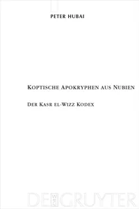 Koptische Apokryphen aus Nubien_cover