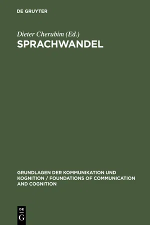 Sprachwandel