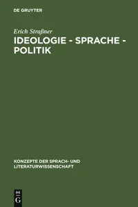 Ideologie - Sprache - Politik_cover