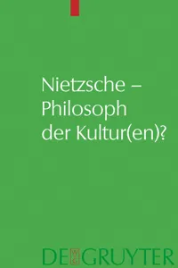 Nietzsche – Philosoph der Kultu?_cover