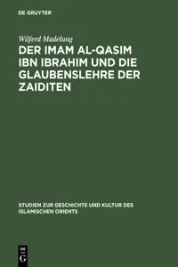 Der Imam al-Qasim ibn Ibrahim und die Glaubenslehre der Zaiditen_cover