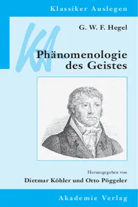 G. W. F. Hegel: Phänomenologie des Geistes_cover