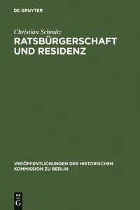 Ratsbürgerschaft und Residenz_cover